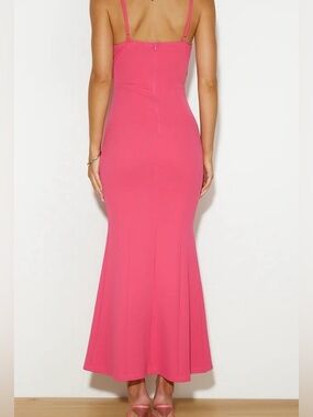 Hello Molly Pink Maxi Dress with Spaghetti Straps